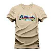 Camiseta Confortável T-Shirt Estampada Digital California