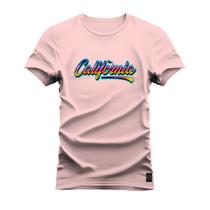 Camiseta Confortável T-Shirt Estampada Digital California