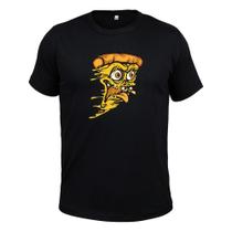 Camiseta Confortável Tecido Macio Pizza Mau