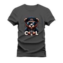 Camiseta Cool Bear Confortável Estampada Nexstar 100% Algodão