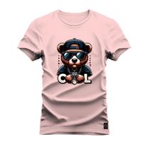 Camiseta Cool Bear Confortável Estampada Nexstar 100% Algodão