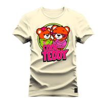 Camiseta Cool Tedy Algodão Estampada Unissex Nexstar Varias Cores