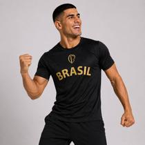 Camiseta Corinthians Brasil Licenciado Preto Masculina sem detalhes Coimbra -