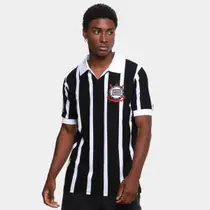 Camiseta Corinthians Centenário Bordada Masculina - Coimbra