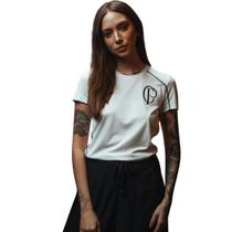 Camiseta Corinthians CP Raglan Feminina Licenciada Coimbra