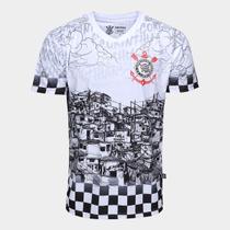 Camiseta Corinthians Esportiva Quebrada Masculina Camiseta Corinthians Esportiva Quebrada Masculina