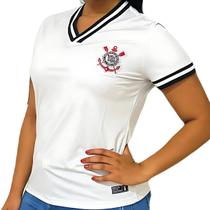 Camiseta Corinthians Feminina Estilo Retrô Licienciado