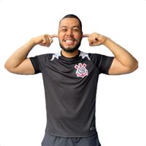 Camiseta Corinthians Reglan Masculina Licenciada Oficial