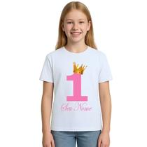 Camiseta Coroa Princesa Princesinha Personalizada