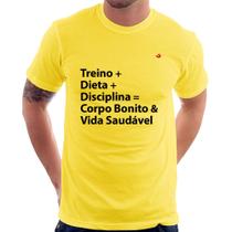 Camiseta Corpo Bonito e Vida Saudável - Foca na Moda