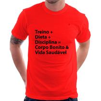Camiseta Corpo Bonito e Vida Saudável - Foca na Moda