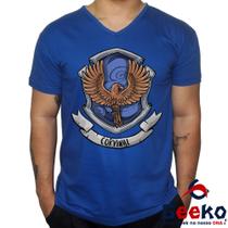 Camiseta Corvinal 100% Algodão Harry Potter Hogwarts Ravenclaw Geeko Shirts 01