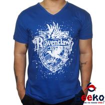 Camiseta Corvinal 100% Algodão Hogwarts Harry Potter Ravenclaw Geeko Shirts 02