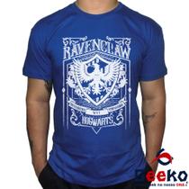 Camiseta Corvinal 100% Algodão Hogwarts Harry Potter Ravenclaw Geeko Shirts 03