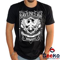 Camiseta Corvinal 100% Algodão Hogwarts Harry Potter Ravenclaw Geeko Shirts 05