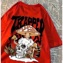 Camiseta Costas Trapped Caveira Cabeça Cogumelo Streetwear! Camiseta Costas Trapped Caveira Cabeça Cogumelo Streetwear!