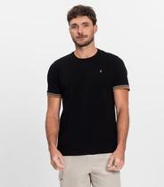 Camiseta Cotton Leve Masculina Básica Diametro Preto