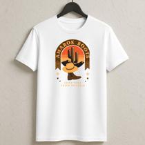 Camiseta Country 100% algodão Western Camisa Casual Estilosa Cowboy