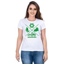 Camiseta Country Feminina Algodão Agronomia Manga Curta