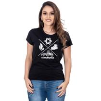 Camiseta Country Feminina Algodão Agronomia Manga Curta - Campero