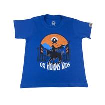 Camiseta Country Infantil Ox Horns Azul - Ref. 5171