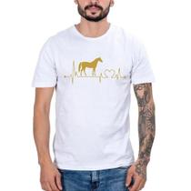 Camiseta Country Masculina Algodão Estampada Manga Curta