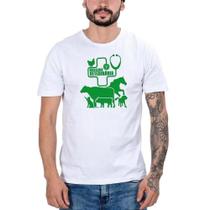 Camiseta Country Masculina Algodão Medicina Veterinária Leve