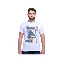 Camiseta Country Masculina BF///MS Decore Stamp Branca - Ref.CM528