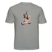 Camiseta Country Rodeio Cavalos Peão Cor:CinzaTamanho:GG Camiseta Country Rodeio Cavalos Peão Cor:CinzaTamanho:GG