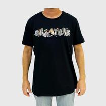 Camiseta Creature Slab Diy Preta