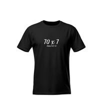 Camiseta Cristã 70x7 Perdão Horizontal 100% Algodão Premium