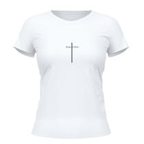 Camiseta Cristã Feminina - Jesus Cristo Branca Camiseta Cristã Feminina - Jesus Cristo Branca