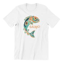 Camiseta Cristã I Believe Excluisiva Salmo 91 com Peixe Estilizado