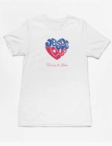 Camiseta Cristã I Believe Exclusiva Jesus Love Eu sou de Jesus