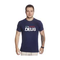 Camiseta Cristã Masculina Algodão Eu Escolho Deus Blusa Gola Redonda