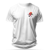 Camiseta Cristã Masculina - Coração andando Branca