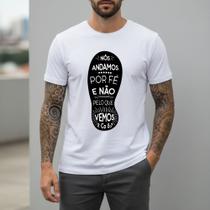 Camiseta Cristã Masculina Igreja Culto Missa Algodão Premium Camisa Branca Personalizada Casual Religiosa Blusa Para Homens de Fé Religioso Camiseta Cristã Masculina Igreja Culto Missa Algodão Premium Camisa Branca Personalizada Casual Religiosa Blusa Para Homens de Fé Religioso