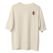 Camiseta Cristã Oversized - Sejam Santos Branca