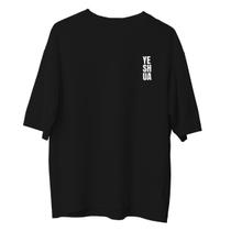 Camiseta Cristã Oversized - Yeshua Preta