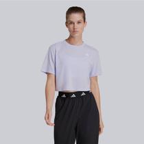 Camiseta Cropped Adidas Essentials Feminina Roxa Camiseta Cropped Adidas Essentials Feminina Roxa