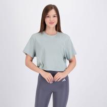 Camiseta Cropped Adidas PGR G T Feminina Verde Camiseta Cropped Adidas PGR G T Feminina Verde