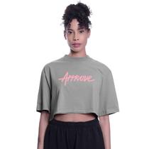 Camiseta cropped approve feminino new classic