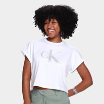 Camiseta Cropped Calvin Klein Casual Feminina