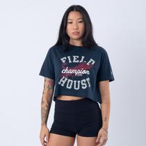Camiseta cropped champion athletic field house ink