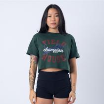 Camiseta cropped champion athletic field house ink