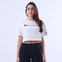 Camiseta cropped champion athletic script logo ink