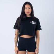 Camiseta cropped champion athletic two roses ink