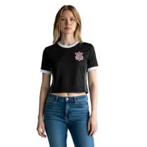 Camiseta Cropped Corinthians Coimbra Feminina Camiseta Cropped Corinthians Coimbra Feminina