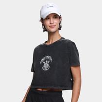 Camiseta Cropped Corinthians Oversized Feminina - Surf Center