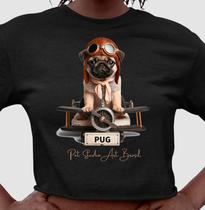 Camiseta Cropped de Algodão PUG